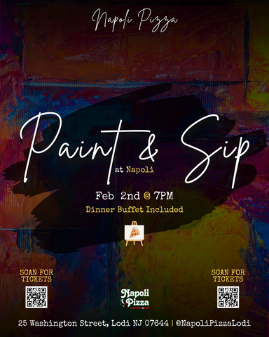 Paint & Sip at Napoli | Feb 2nd at 7pm